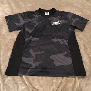 Philadelphia Eagles Black Camo Jersey Shirt - Kids Size XL
